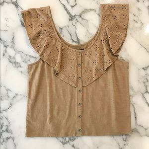 American Eagle NWT summer tee with eyelet detail
